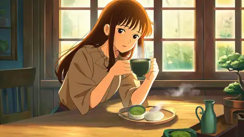 Girl Cafe Japan lofi wallpaper girl cafe japan 0977116820