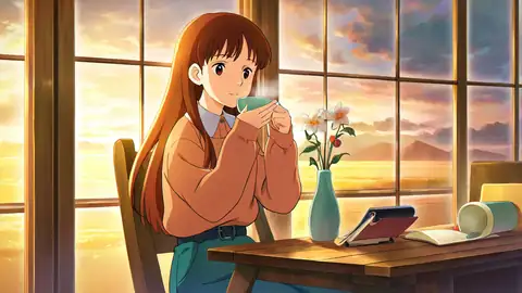 Girl Cafe Japan lofi wallpaper girl cafe japan 1276947042