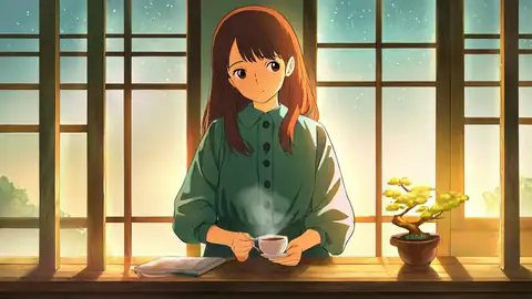 Girl Cafe Japan lofi wallpaper girl cafe japan 1303078593