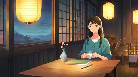 Girl Cafe Japan lofi wallpaper girl cafe japan 1389247209