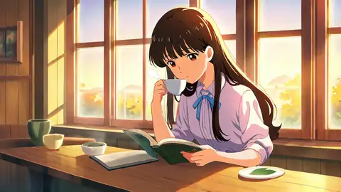 Girl Cafe Japan lofi wallpaper girl cafe japan 1624223204