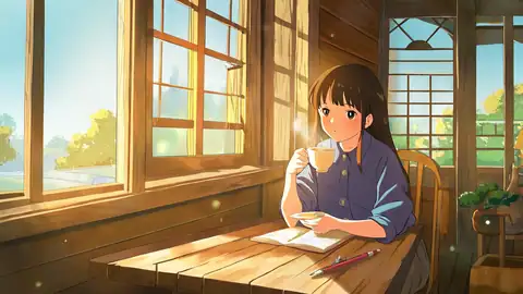 Girl Cafe Japan lofi wallpaper girl cafe japan 1687491030