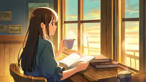 Girl Cafe Japan lofi wallpaper girl cafe japan 1739516863
