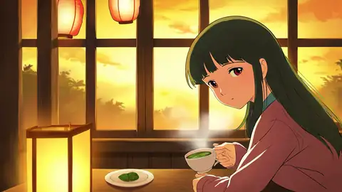 Girl Cafe Japan lofi wallpaper girl cafe japan 1876054934