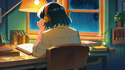 Girl Desk Night Lamp lofi wallpaper girl desk night lamp 1541222550