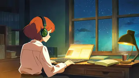 Girl Desk Night Lamp lofi wallpaper girl desk night lamp 2118392623