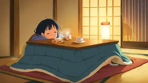 Girl Kotatsu Winter lofi wallpaper girl kotatsu winter 0241744919