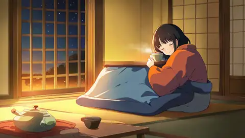 Girl Kotatsu Winter lofi wallpaper girl kotatsu winter 0376880332
