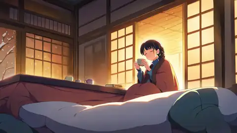Girl Kotatsu Winter lofi wallpaper girl kotatsu winter 0528610184