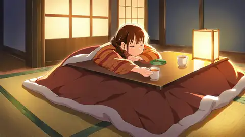 Girl Kotatsu Winter lofi wallpaper girl kotatsu winter 0533113455