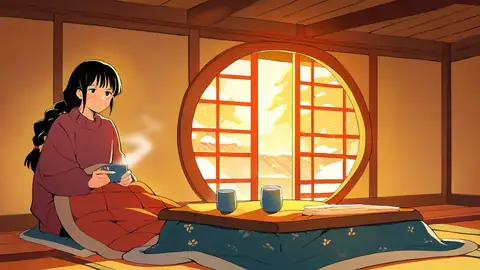 Girl Kotatsu Winter lofi wallpaper girl kotatsu winter 0578842224