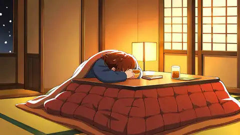 Girl Kotatsu Winter lofi wallpaper girl kotatsu winter 0595591336
