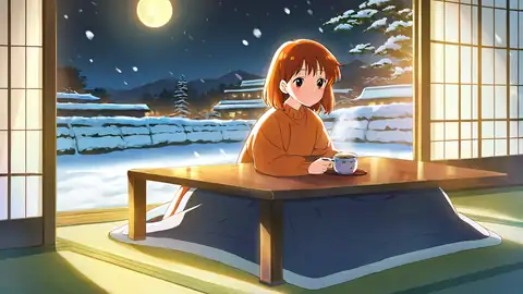 Girl Kotatsu Winter lofi wallpaper girl kotatsu winter 0596828616