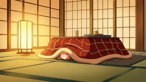 Girl Kotatsu Winter lofi wallpaper girl kotatsu winter 0676282273