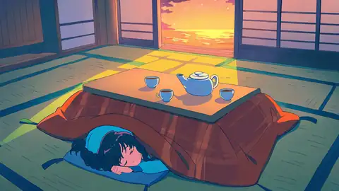 Girl Kotatsu Winter lofi wallpaper girl kotatsu winter 0697776437