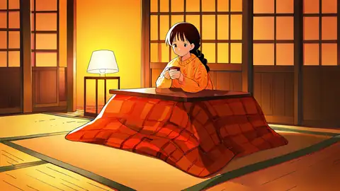 Girl Kotatsu Winter lofi wallpaper girl kotatsu winter 0830360955