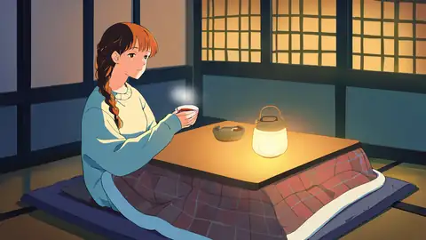 Girl Kotatsu Winter lofi wallpaper girl kotatsu winter 0844767464
