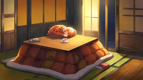 Girl Kotatsu Winter lofi wallpaper girl kotatsu winter 1018782563
