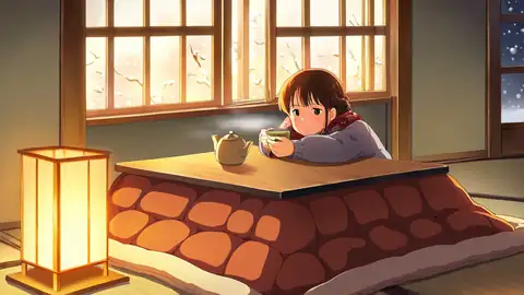 Girl Kotatsu Winter lofi wallpaper girl kotatsu winter 1130659780