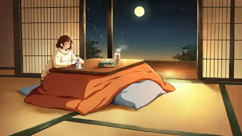 Girl Kotatsu Winter lofi wallpaper girl kotatsu winter 1226057376