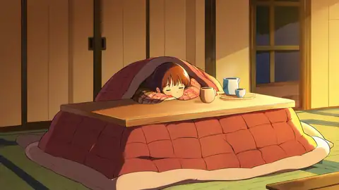 Girl Kotatsu Winter lofi wallpaper girl kotatsu winter 1397801844