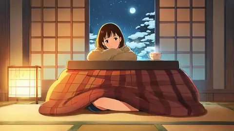 Girl Kotatsu Winter lofi wallpaper girl kotatsu winter 1860759909