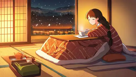 Girl Kotatsu Winter lofi wallpaper girl kotatsu winter 2101883811