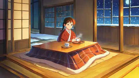 Girl Kotatsu Winter lofi wallpaper girl kotatsu winter 2136049778