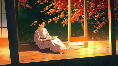 Girl Reading Engawa lofi wallpaper girl reading engawa 0149473524