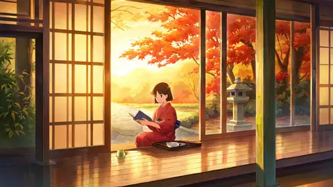Girl Reading Engawa lofi wallpaper girl reading engawa 0287927858