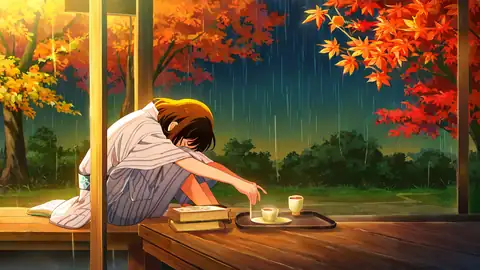 Girl Reading Engawa lofi wallpaper girl reading engawa 0375617470
