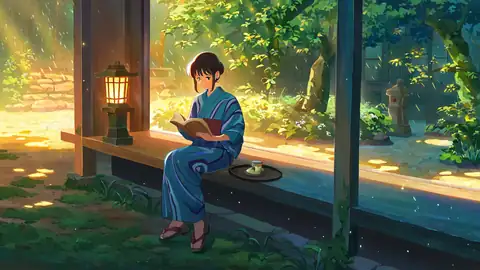 Girl Reading Engawa lofi wallpaper girl reading engawa 0773962609