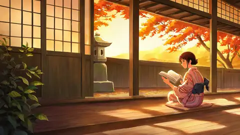 Girl Reading Engawa lofi wallpaper girl reading engawa 0953052734
