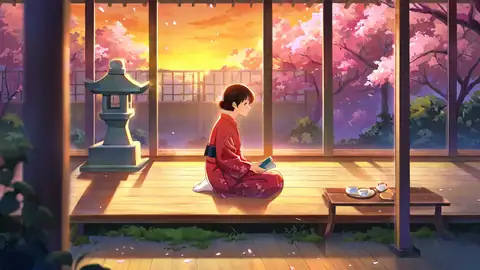 Girl Reading Engawa lofi wallpaper girl reading engawa 1115070361