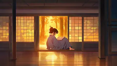 Girl Reading Engawa lofi wallpaper girl reading engawa 1179788606