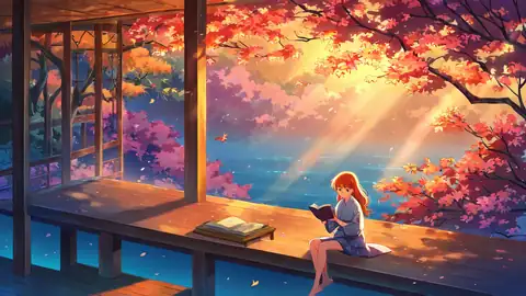 Girl Reading Engawa lofi wallpaper girl reading engawa 1210390211