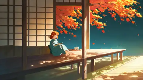 Girl Reading Engawa lofi wallpaper girl reading engawa 1348836923