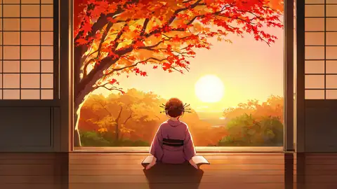 Girl Reading Engawa lofi wallpaper girl reading engawa 1501481091