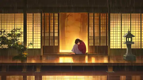 Girl Reading Engawa lofi wallpaper girl reading engawa 1517739024