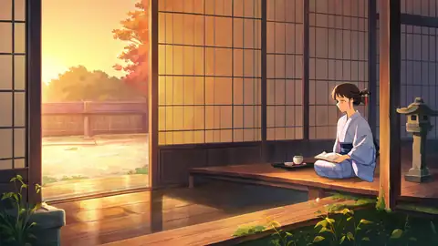 Girl Reading Engawa lofi wallpaper girl reading engawa 1763049793