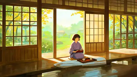 Girl Reading Engawa lofi wallpaper girl reading engawa 1815046347