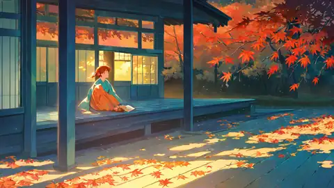 Girl Reading Engawa lofi wallpaper girl reading engawa 1996938534