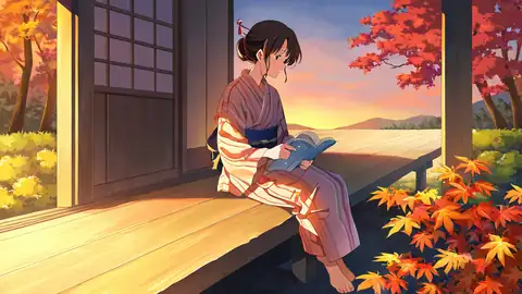 Girl Reading Engawa lofi wallpaper girl reading engawa 2136160842
