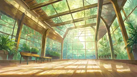 Greenhouse Morning lofi wallpaper greenhouse morning 0038873162