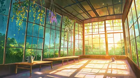 Greenhouse Morning lofi wallpaper greenhouse morning 0710544329