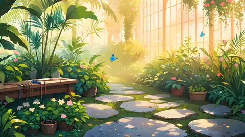 Greenhouse Morning lofi wallpaper greenhouse morning 1607909280