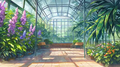 Greenhouse Morning lofi wallpaper greenhouse morning 2059977244