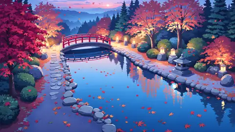 Japanese Garden Koi Pond lofi wallpaper japanese garden koi pond 1197228236
