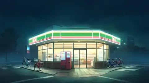 Konbini Night lofi wallpaper konbini night 0324908341