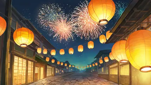 Lantern Festival Night lofi wallpaper lantern festival night 0197766380